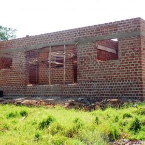 Finished raised building